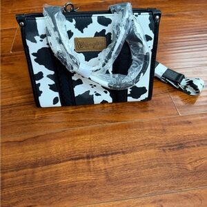 Wrangler Cow Print Crossbody Bag